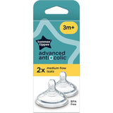 Tommee Tippee Advanced Baby Teat Anti Colic Medium Flow - 2 pack