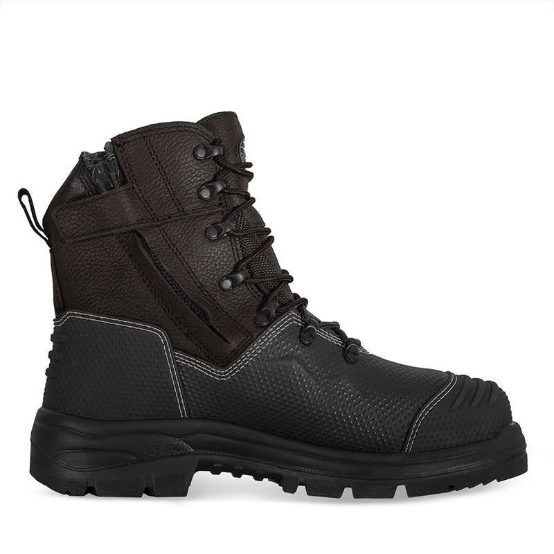 Oliver 65-490Z Zip Sided Safety Boots - Brown - 14