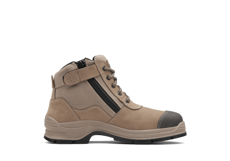 Blundstone 325 Unisex Zip Sided Safety Boots - Stone - 13