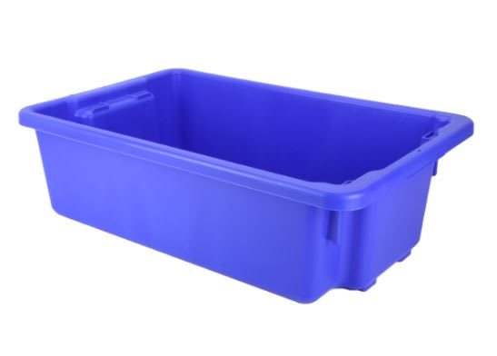 Food Grade Blue Stack and Nest Crate - 32L