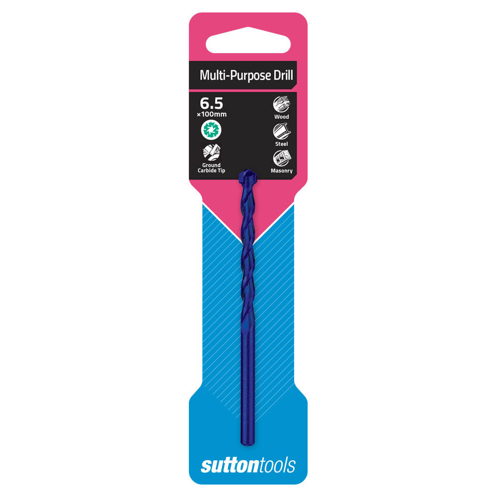 Sutton Multi-Purpose Drills - Standard Length 6.5 x 100mm