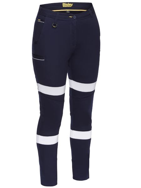 Bisley, Women's Taped Stretch Pant, BPL6015T - Navy - 18