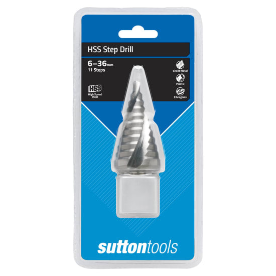 Sutton HSS Step Drill-6 - 36mm (Each)