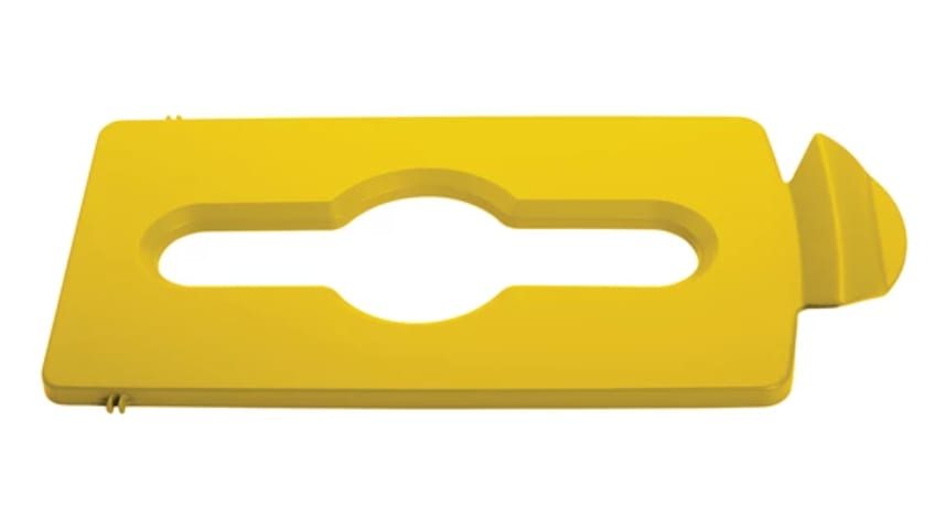 Slim Jim Recycling Station Yellow Slot Lid Insert