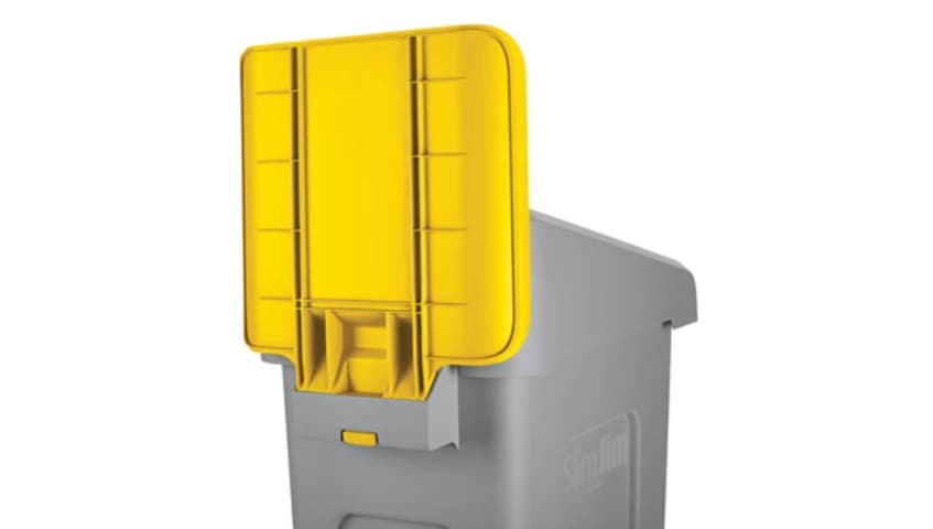 Slim Jim Recycling Station Yellow Billboard
