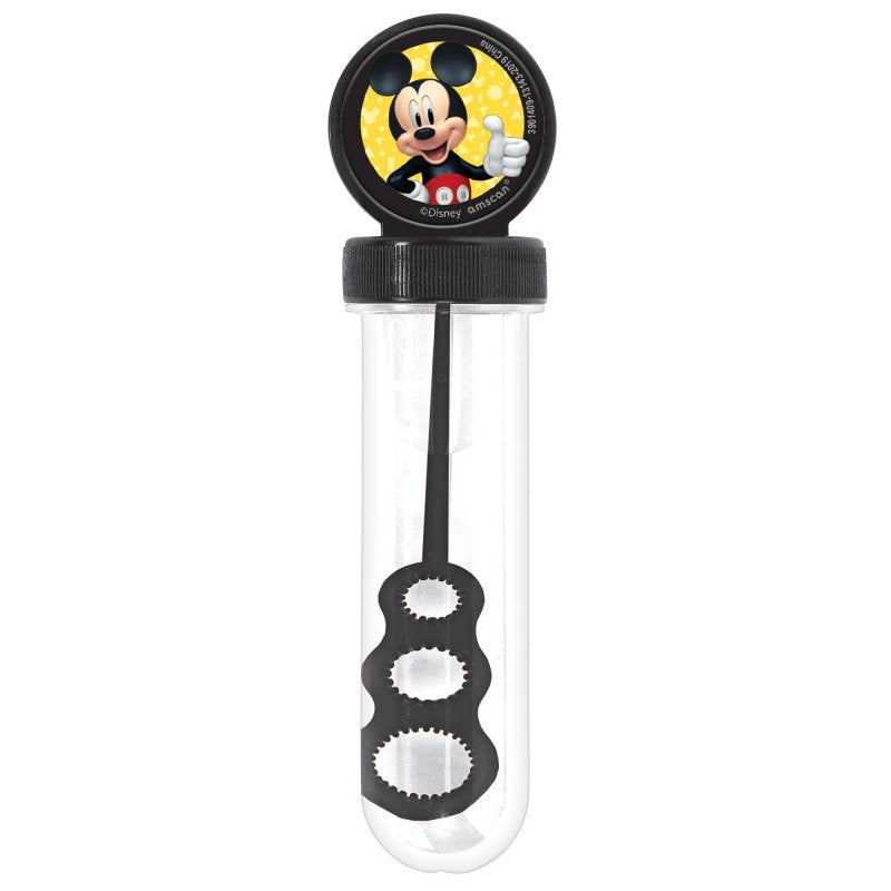 Mickey Forever Bubble Tubes (4-pack) with 29ml solution, perfect party favors for magical celebrations and fun-filled events.