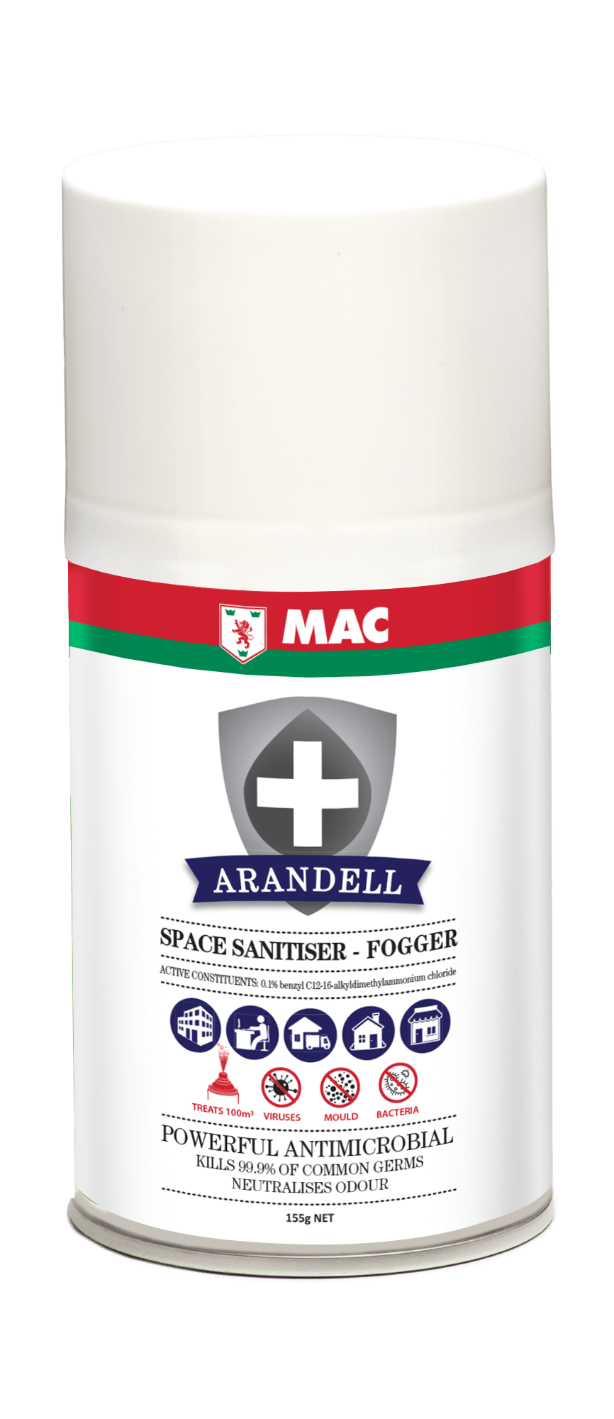 Arandell Space Sanitiser Fogger 155g (Carton of 12) - MAC