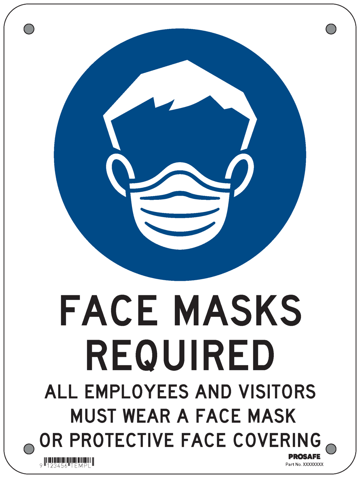 NOTICE SIGN | FACE COVERING REQUIRED - Standard