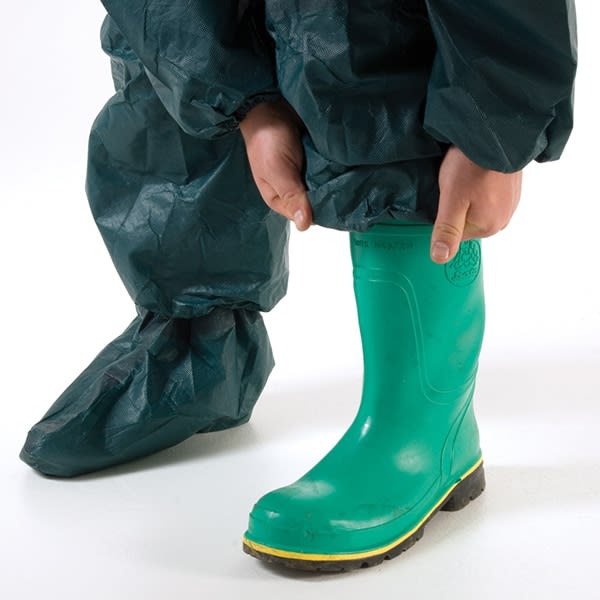 AlphaTec 4000 Coverall with Sock Green S-3XL (Each) - Green - S