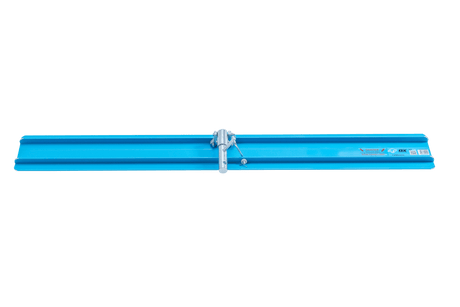 Aluminium Bullfloat (1500mm) for concrete finishing, featuring extruded ribs for strength and a powder-coated finish for easy cleaning.