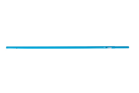 Lightweight 1800mm aluminium float/trowel handle with snap button holes for quick tool changes and seamless concrete finishing.
