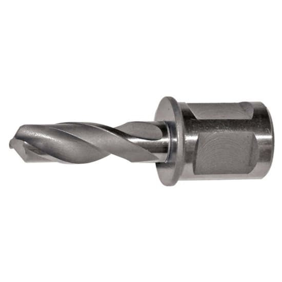 High-performance Holemaker Twist Drill with 1/4" diameter and 30mm depth, featuring a 3/4" Weldon shank for magnetic drilling.