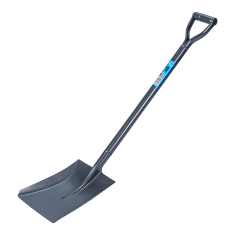 Premium OX Concreters Hammertone Shovel with robust all-steel design, 1040mm length, and ergonomic D handle for comfort.