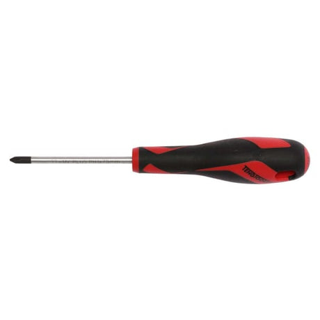 Teng Phillips Head Screwdriver PH1 x 75mm with durable steel shaft, ergonomic handle, and anti-slip black tip for secure fastening.