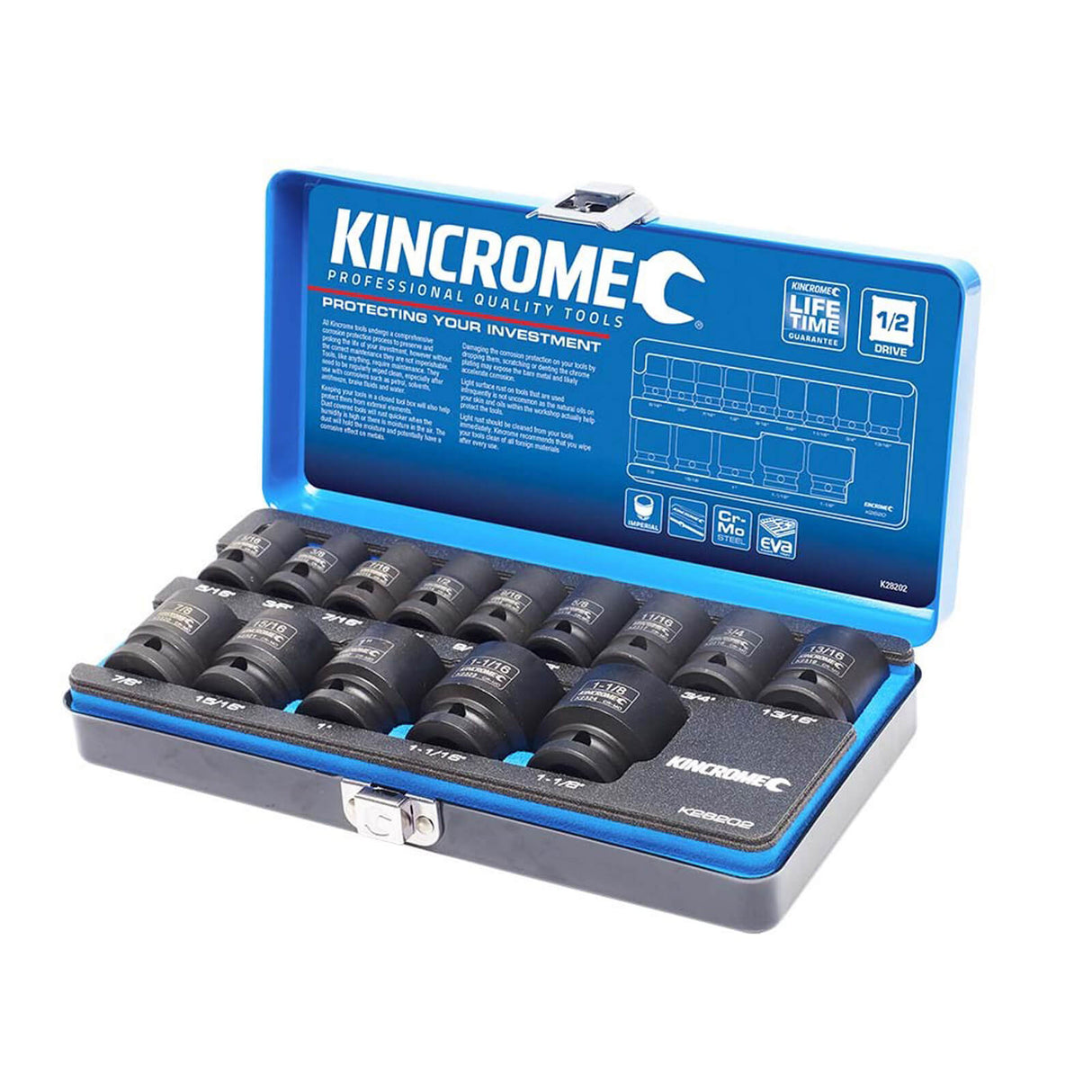 Kincrome 14 Piece Impact Socket Set - A/F 1/2" Drive