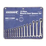 Kincrome 15Pc Rev Comb. Gear Spanner Set - Metric