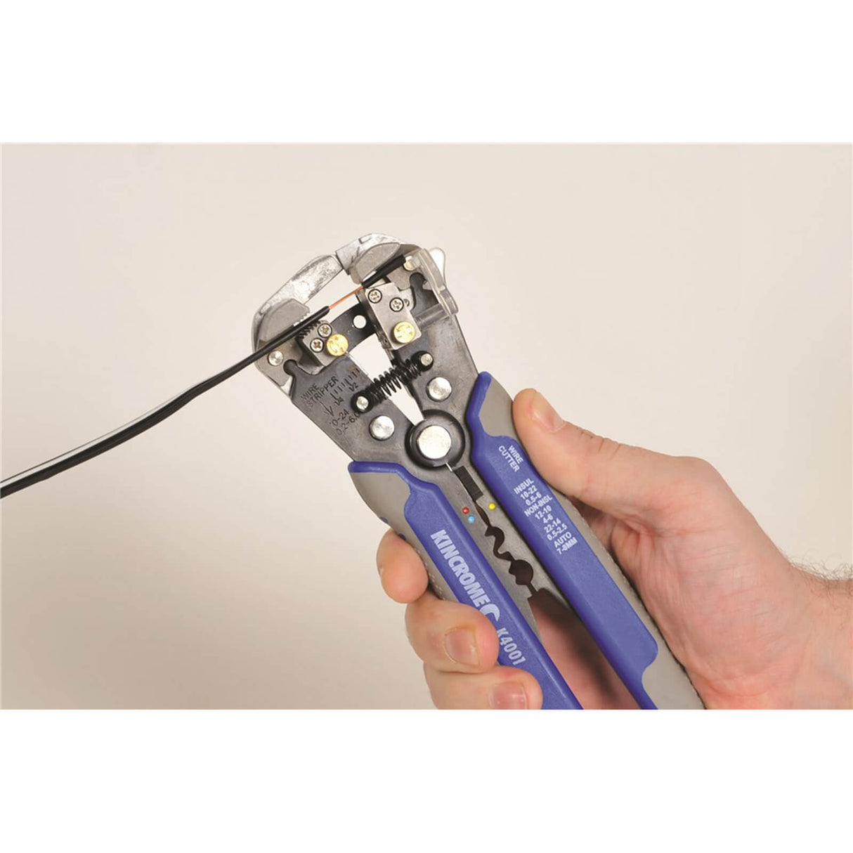 Kincrome Automatic Wire Stripper with Crimper 200mm