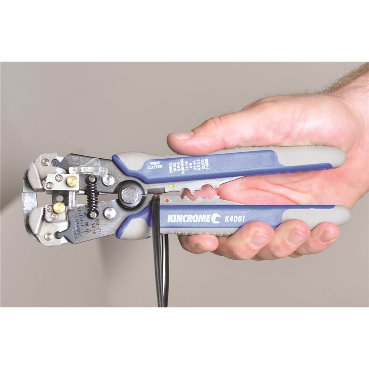 Kincrome Automatic Wire Stripper with Crimper 200mm