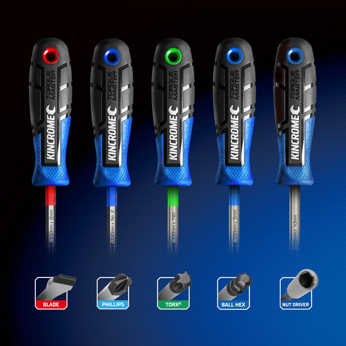 Kincrome TorqueMaster Screwdriver - Blade 6 x 100mm