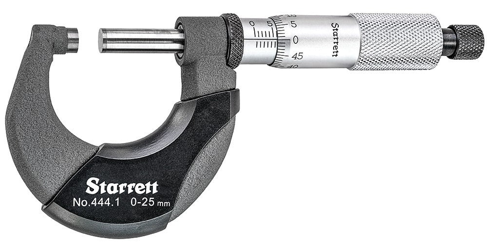 Starrett Outside Micrometer 444MXRL-25 0-25mm