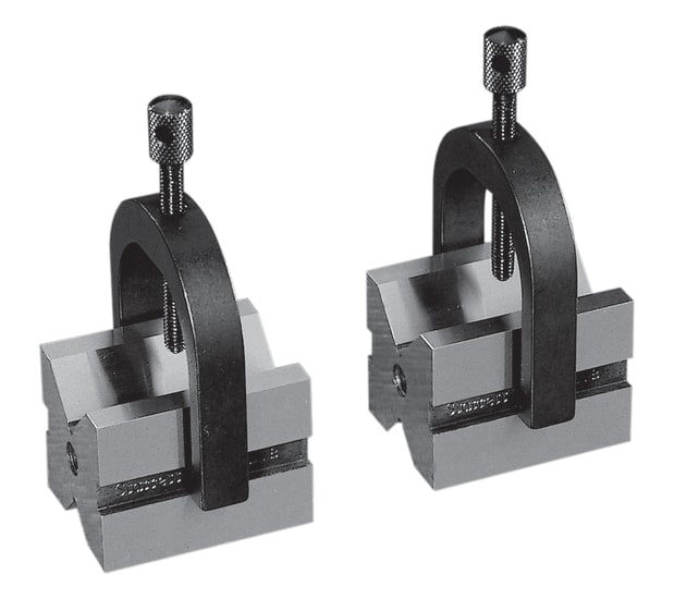 Starrett V-Blocks and Clamps 278-Pair, durable tools for precision machining, layout work, and secure stock during operations.