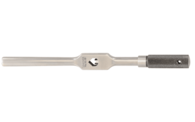 Starrett Bar Tap Wrench-225mm: Durable tool for precise tapping, handles tap sizes 3/16" to 1/2" and square shanks securely.