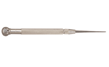 Starrett Pocket Scriber 70AX with knurled steel handle, carbide point, and telescoping design for precise marking on various materials.