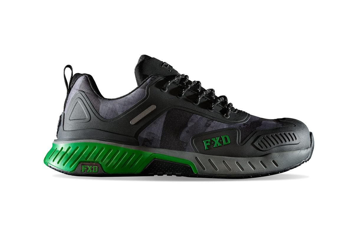 FXD, Safety Jogger, WJ-1 - Black/Camo (Size: 12)
