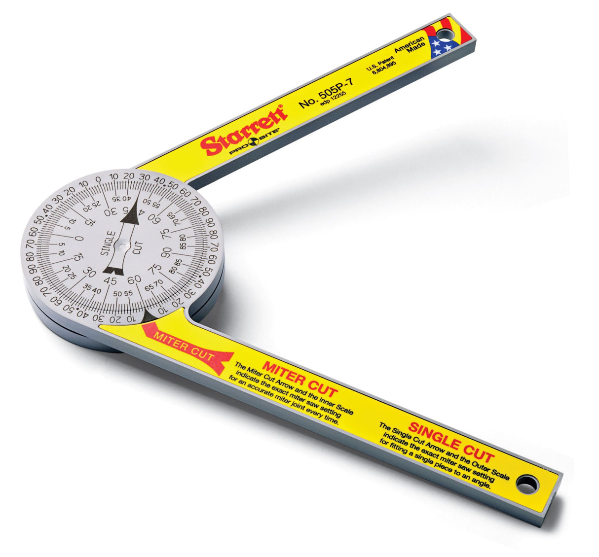 Starrett Mitre Protractor 505P-7 175mm