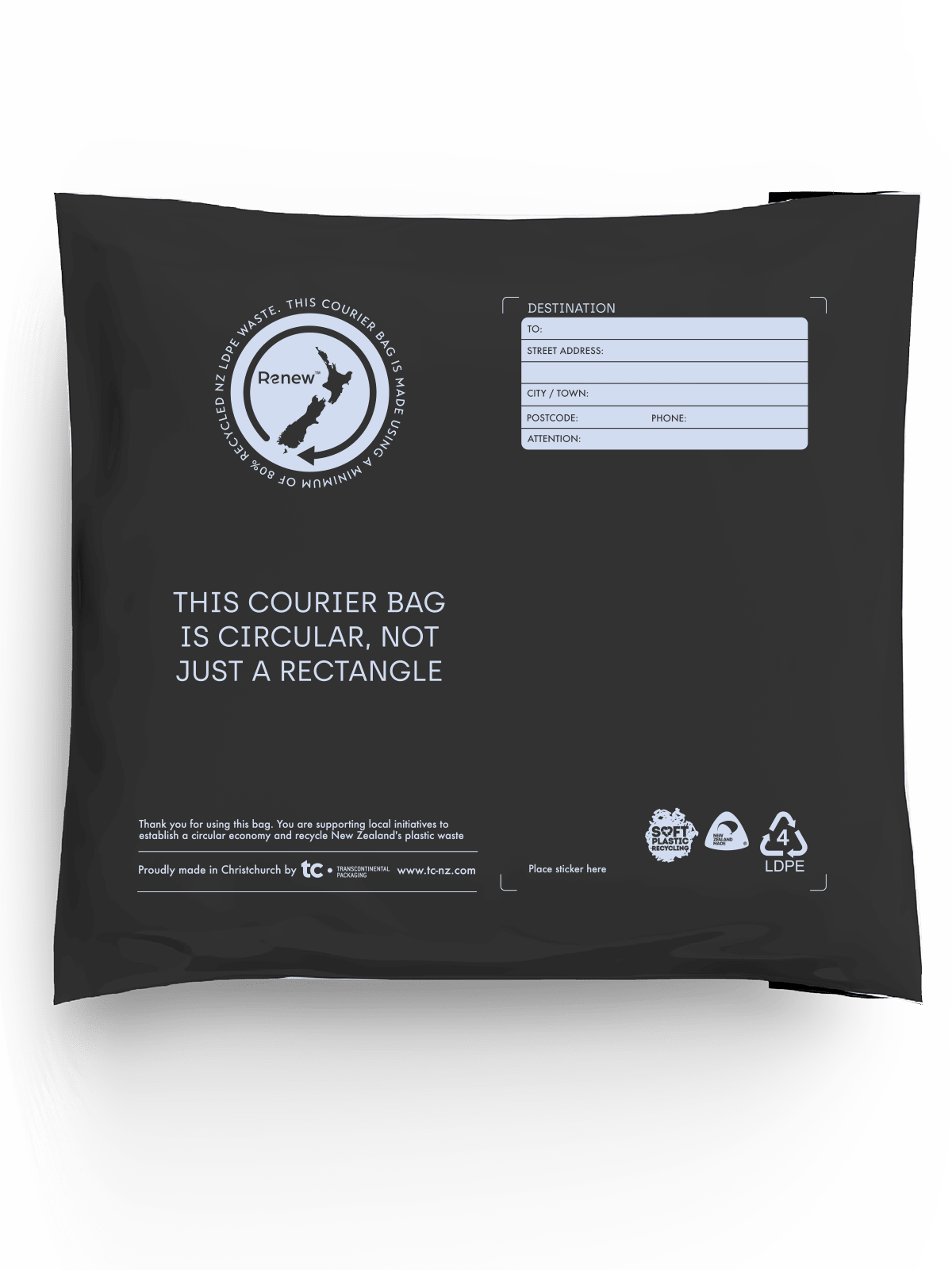 Take Two Courier Bag, Lineflow 410mm W x 455mm L 50 (Pack)