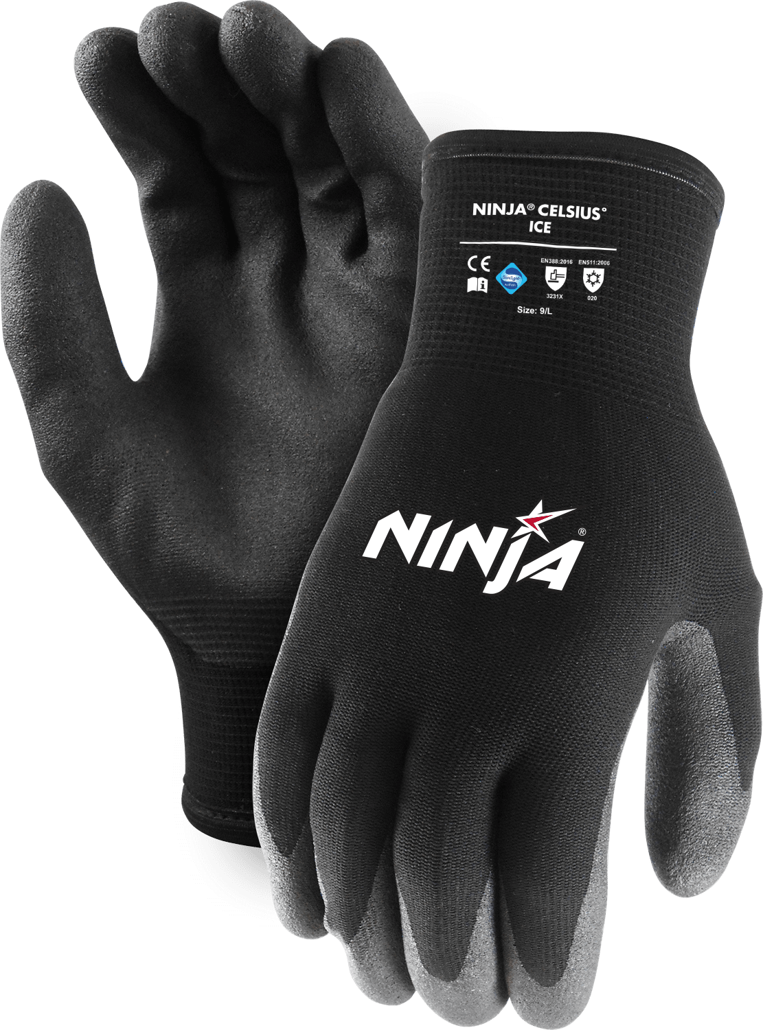 Ninja Celsius Ice Palm Coat Gloves M - 4XL (Pair) - Standard - 3XL
