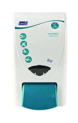 Antibacterial hand wash dispenser, sleek design for easy soap access, promotes hygiene in homes and workplaces.