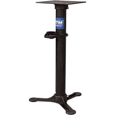 ITM Bench Grinder Stand-750mm, 760mm tall, 240x270mm top plate, provides stable support for various bench grinders.