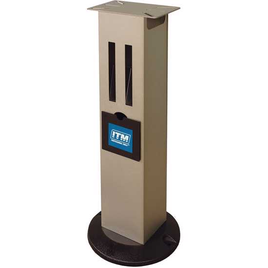 ITM Premium Bench Grinder Stand at 760mm height, designed for stability and durability during precision grinding tasks.