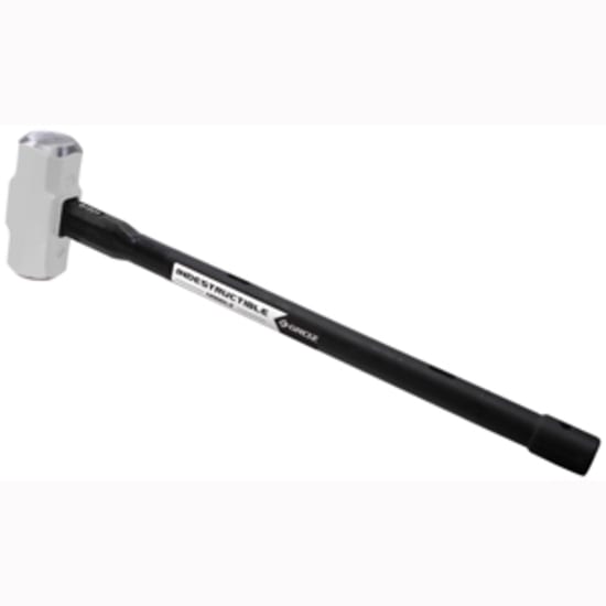 Groz 10lb sledgehammer with soft face and indestructible handle, ideal for heavy demolition and construction tasks.