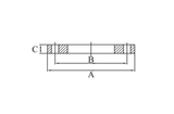 Slip-on Stainless Steel 316 Pipe Flange Table D/E 32mm
