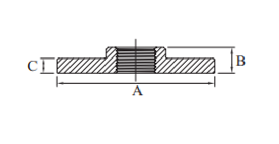 Galvanised Malleable Flange undrilled Table D-25mm (Each)