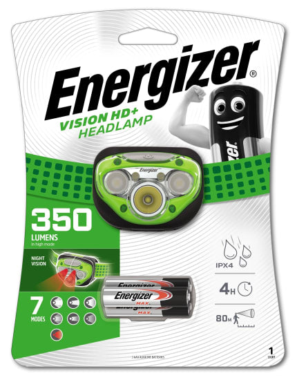 Energizer Vision HD plus Headlight (Each)