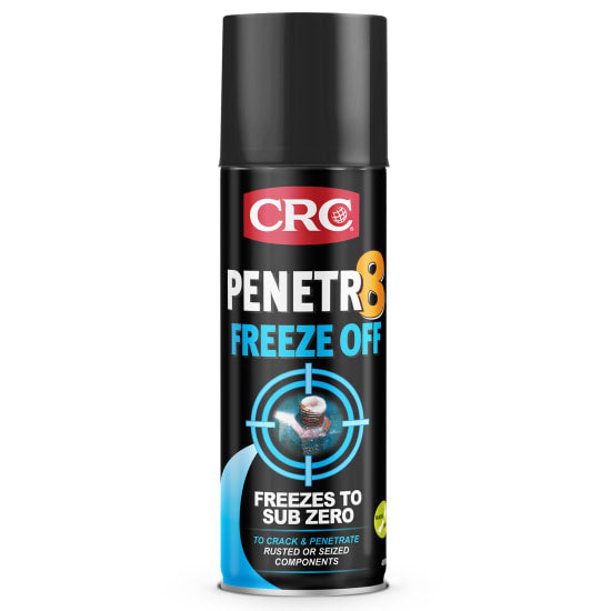 CRC 5503 Penetr8 Freeze Off 400ml can, a powerful rust penetrant with freezing effect for loosening seized fasteners.