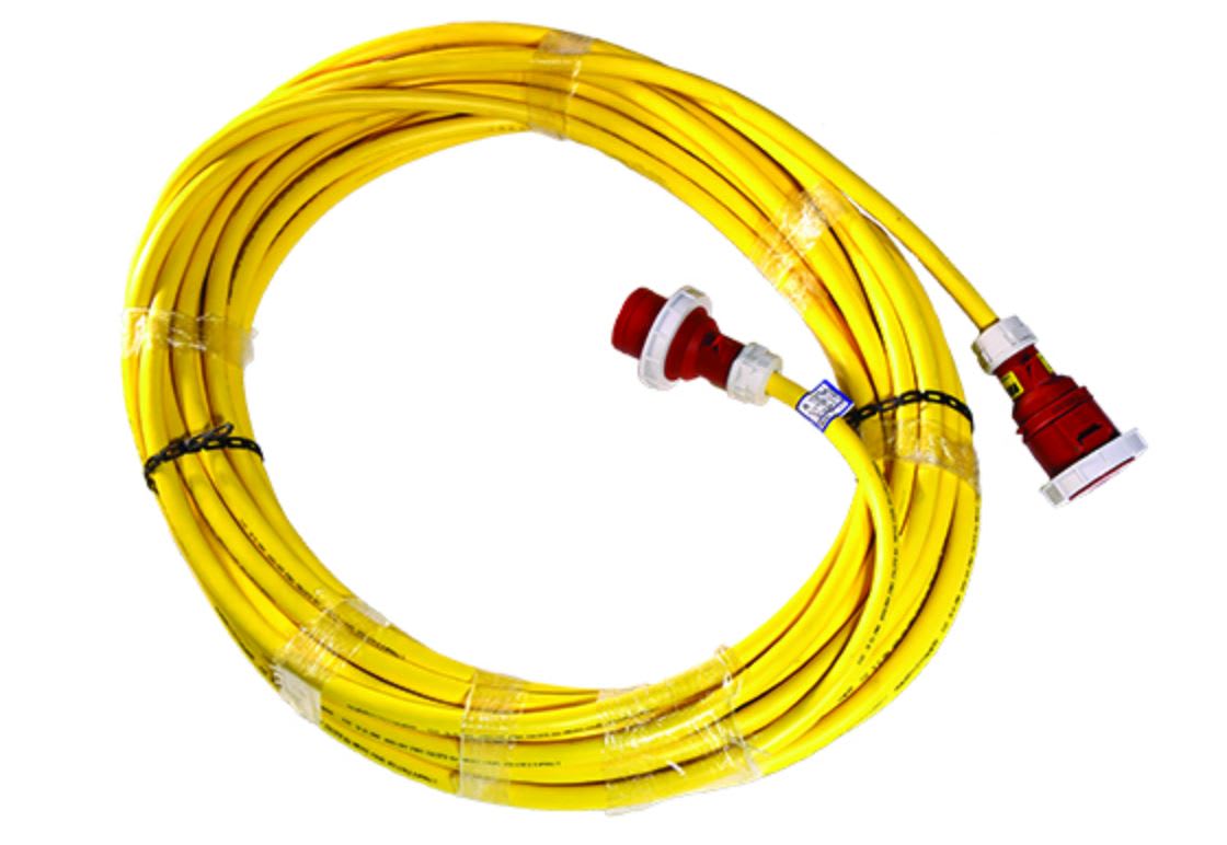 LIFEGUARD Earth screened Three Phase Leads 30M 32A 5PIN