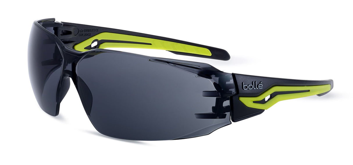 Bolle Safety Glasses Silex Platinum Smoke