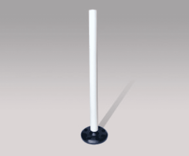 RP1 Surface Mount with round base, 60x840mm, bolt-down design for durable, reliable stability in various settings.