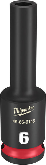 Milwaukee Shockwave Deep Impact Duty Socket 3/8"Dr 6mm