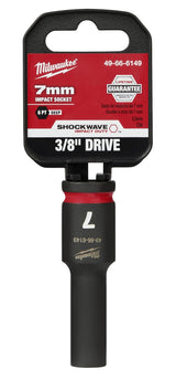 Milwaukee Shockwave Deep Impact Duty Socket 3/8"Dr 7mm