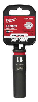 Milwaukee Shockwave Deep Impact Duty Socket 3/8"Dr 11mm