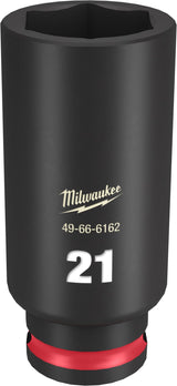 Milwaukee Shockwave Deep Impact Duty Socket 3/8"Dr 21mm
