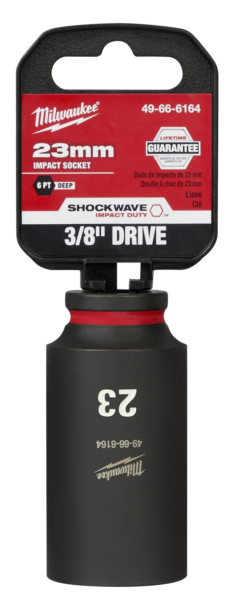Milwaukee Shockwave Deep Impact Duty Socket 3/8"Dr 23mm
