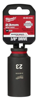 Milwaukee Shockwave Deep Impact Duty Socket 3/8"Dr 23mm