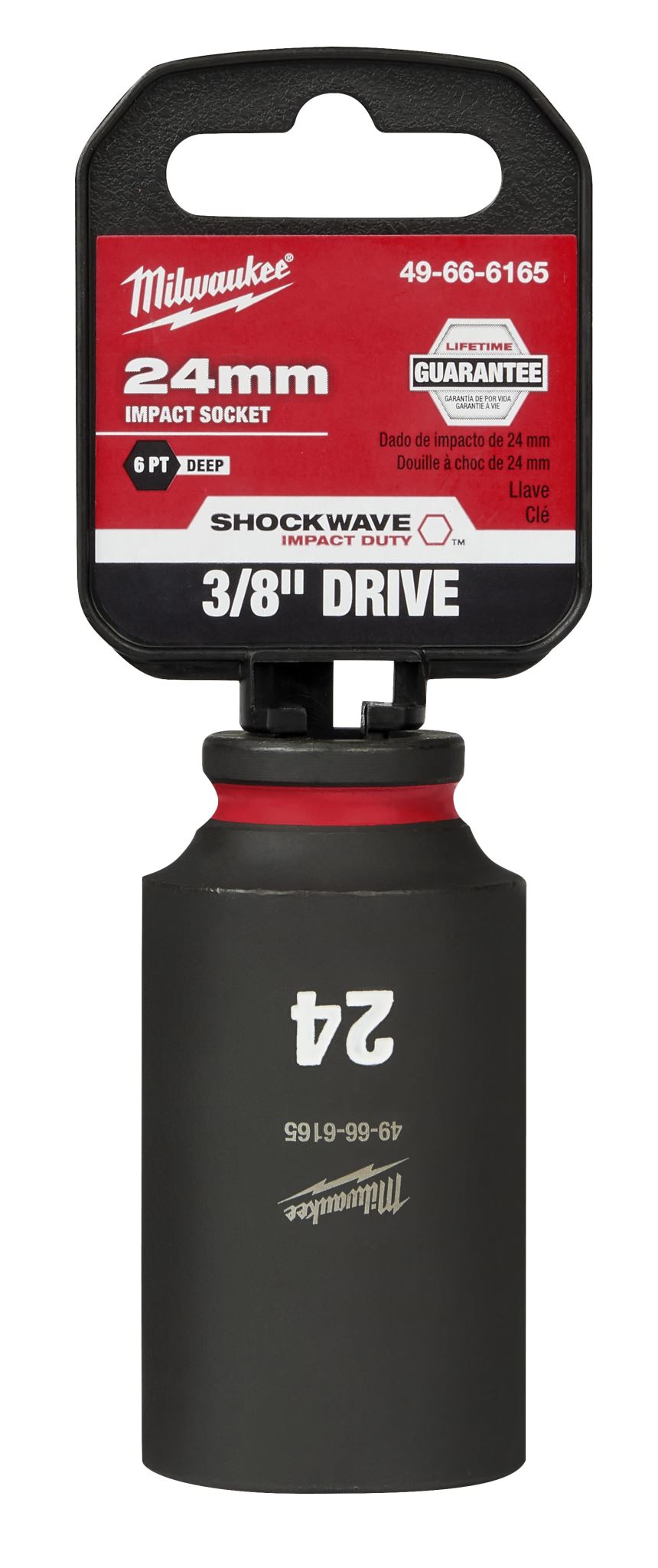 Milwaukee Shockwave Deep Impact Duty Socket 3/8"Dr 24mm
