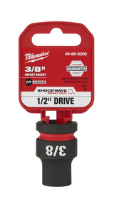 Milwaukee Shockwave Impact Duty Socket 1/2" Drive 3/8"